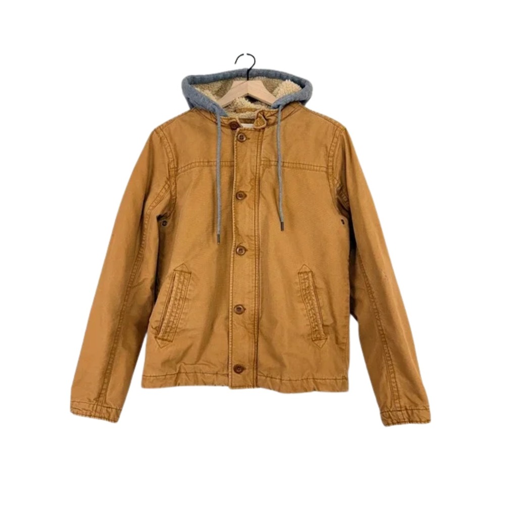 Aeropostale Canvas Workwear Jacket Men's XL Fleece Lined Utility Streetwear